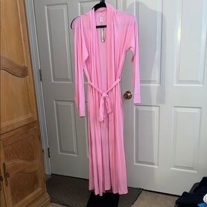SKIMS bubblegum Pink Women's soft lounge long robe small
